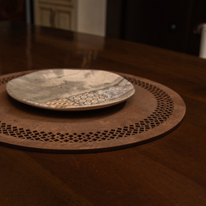 Hermia Seljuk Wenge - Juego de 4 Salvamanteles de Madera Hermia Seljuk Wenge - Juego de 4 Salvamanteles de Madera